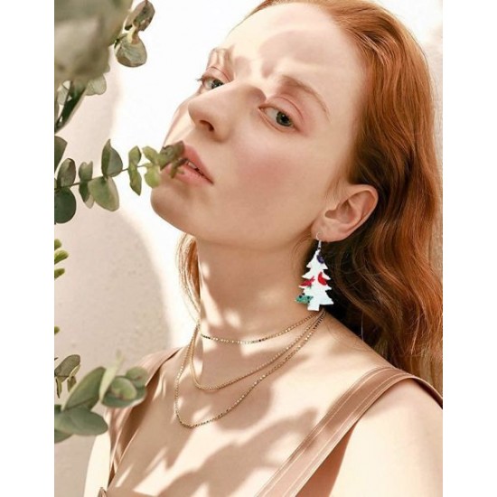 16 Pair Teardrop Leather Earrings Christmas Tree Earring For Women Petal Dangle Drop Earring Lightweight 16 Pair Teardrop Leather Earrings Christmas Tree Earring For Women Petal Dangle Drop Earring Lightweight